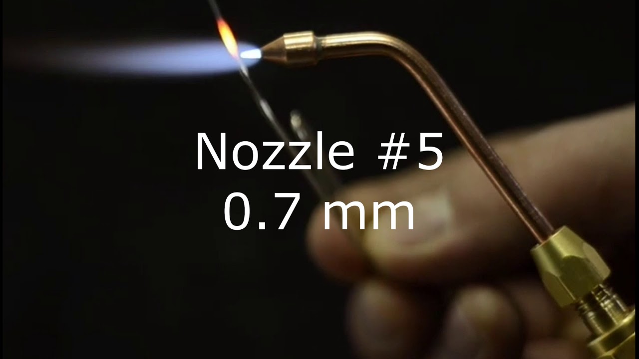 DONMET gas torch. Nozzle tests