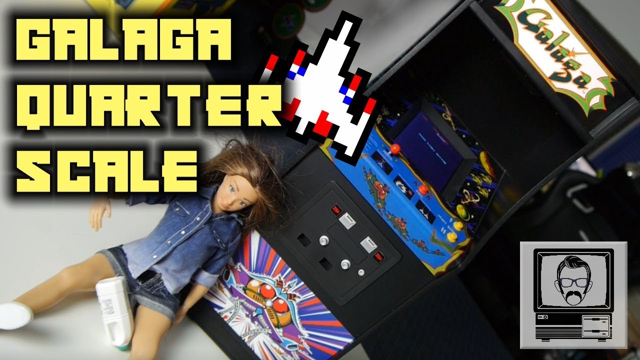 Galaga Quarter Scale Arcade Cabinet | Nostalgia Nerd