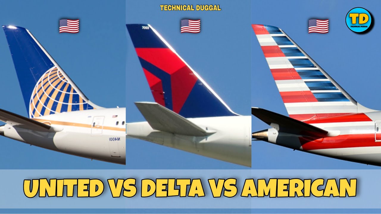United Airlines Vs Delta Air Lines Vs American Airlines Comparison 2022! 🇺🇲