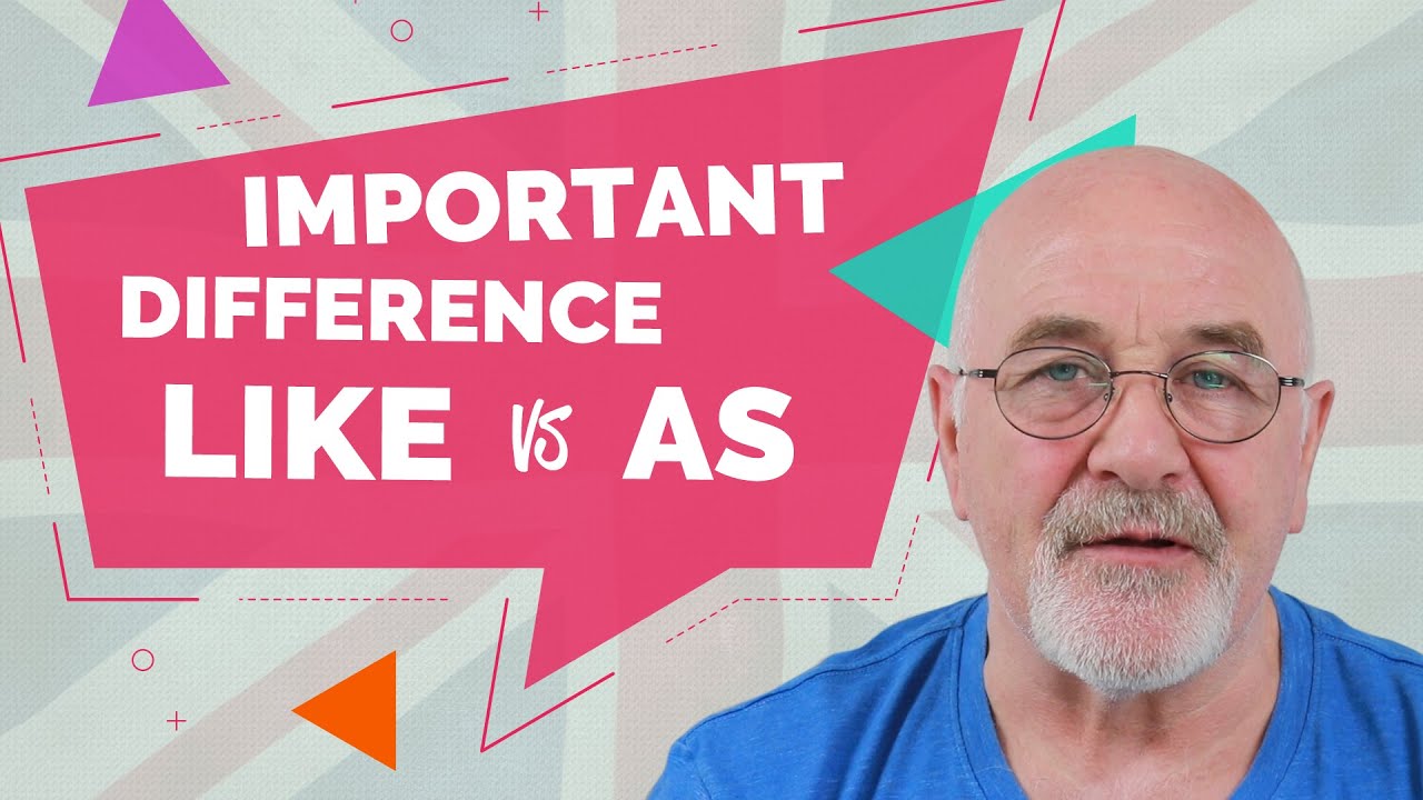 Difference between LIKE and AS | English grammar lesson