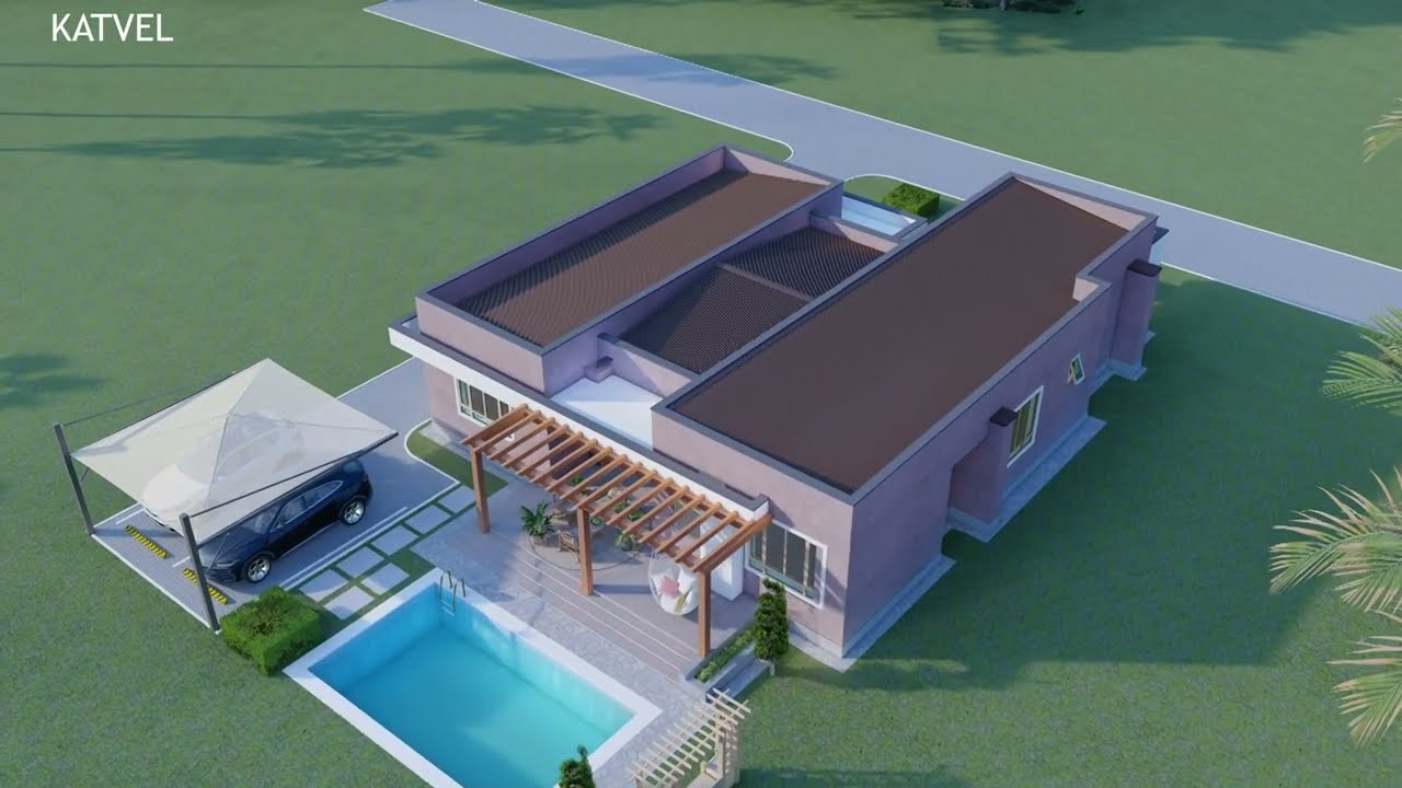 4 Bedroom House Design | House Plan | Exterior & Interior Animation
