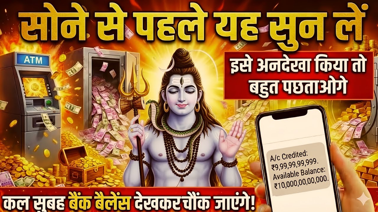 888🕉️ सोने से पहले यह सुन ले कल सुबह बैंक💰 बैलेंस देखकर चौक जाएगा।। Mahadev Ji Ka Sandesh 🌈