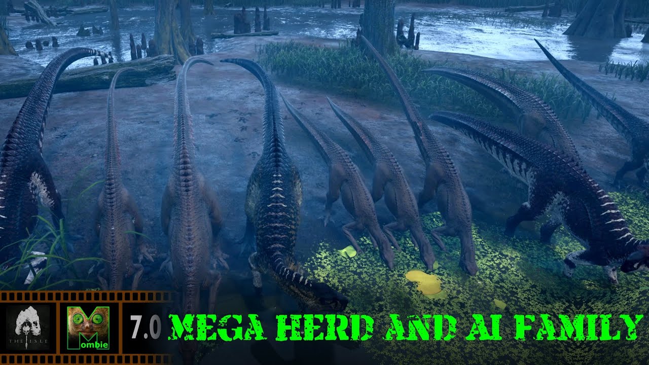 The Isle Evrima - Mega Herd & AI Family - Update 7 - Tenontosaurus