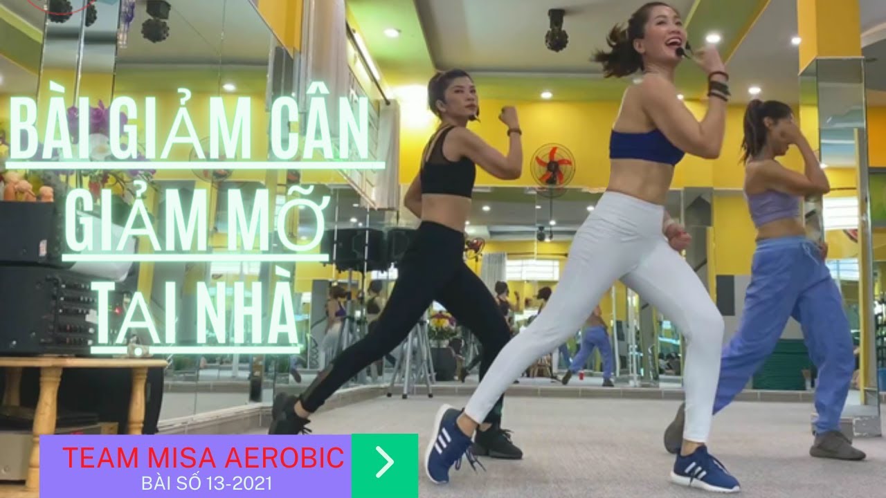Bài thể dục thẩm mỹ siêu giảm cân, eo thon bụng phẳng - HLV Misa Aerobic - Bài số 13-2021