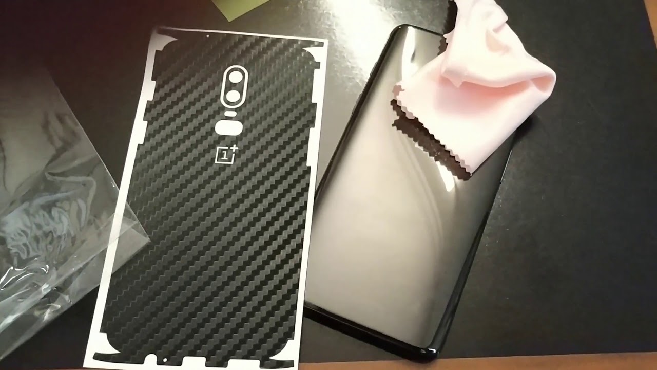 Applying skin | OnePlus 6 |carbon fiber | best skin