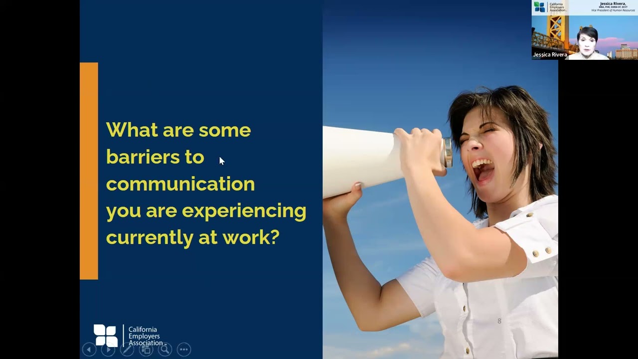 2026 Effective Communication Skills in the Workplace   @sbcworkforce @californiaemployersassociation