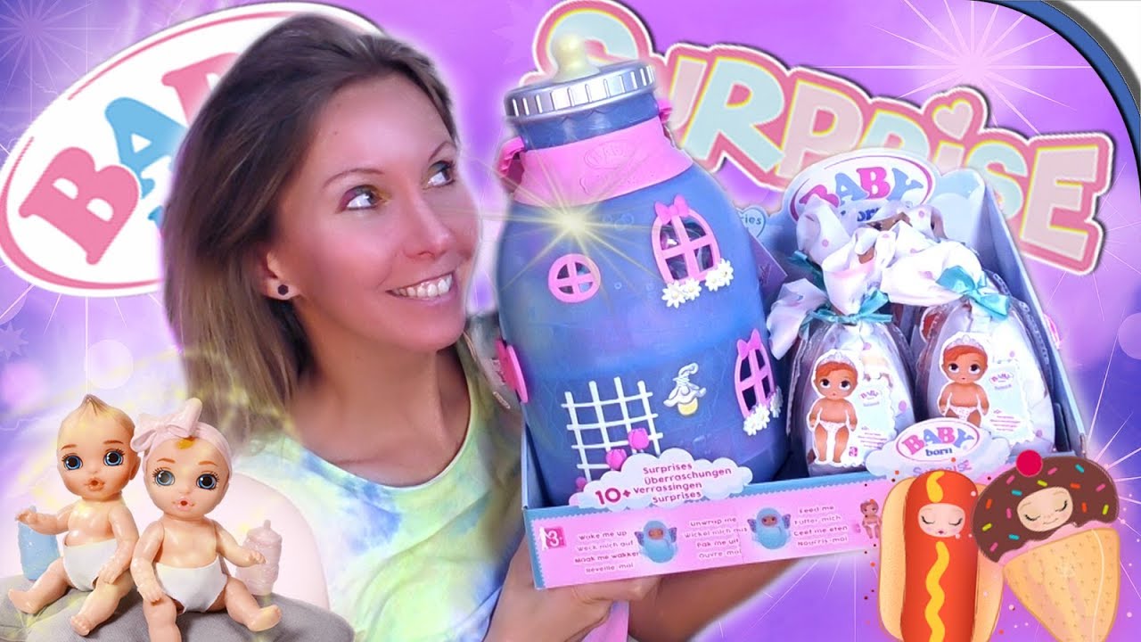 BABY BORN Surprise FLASCHENHAUS zum Mitnehmen 👶 Kleine Babypuppen Baby Born Serie 2 zum Sammeln 😍