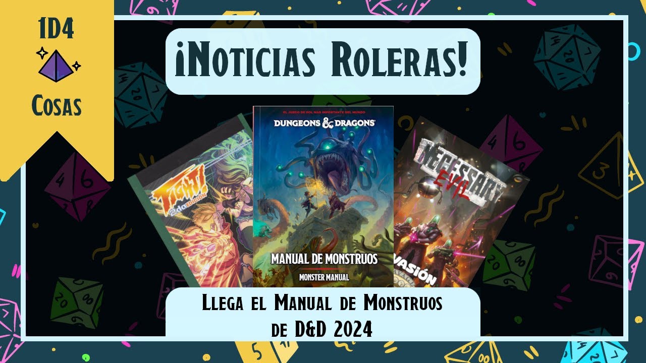 📰 Noticias Roleras 📰 Llega el Manual de Monstruos de D&D 2024 | 1d4 Cosas ep. 130