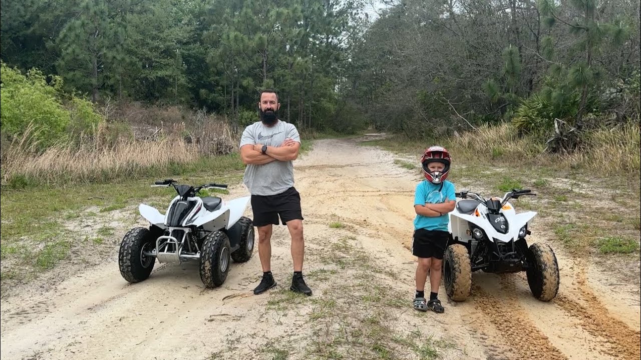 Гонка на выносливость Honda TRX 90 против Can Am 90!!