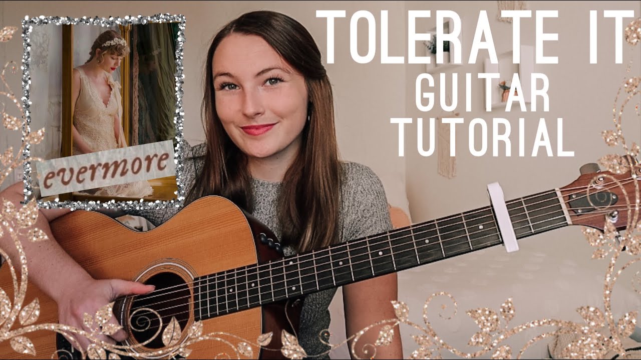 Tolerate It Beginner Guitar Tutorial // Taylor Swift evermore // Nena Shelby
