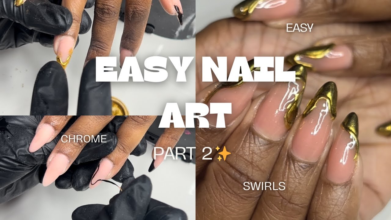 EASY Nail Art Part 2: 3D Chrome Nails | REAL TIME NO EDITS