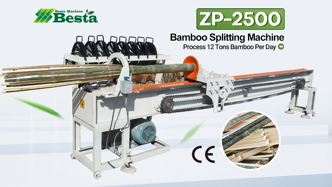 ZP-2500 Bamboo Splitting Machine, Bamboo Pole Splitting Machine