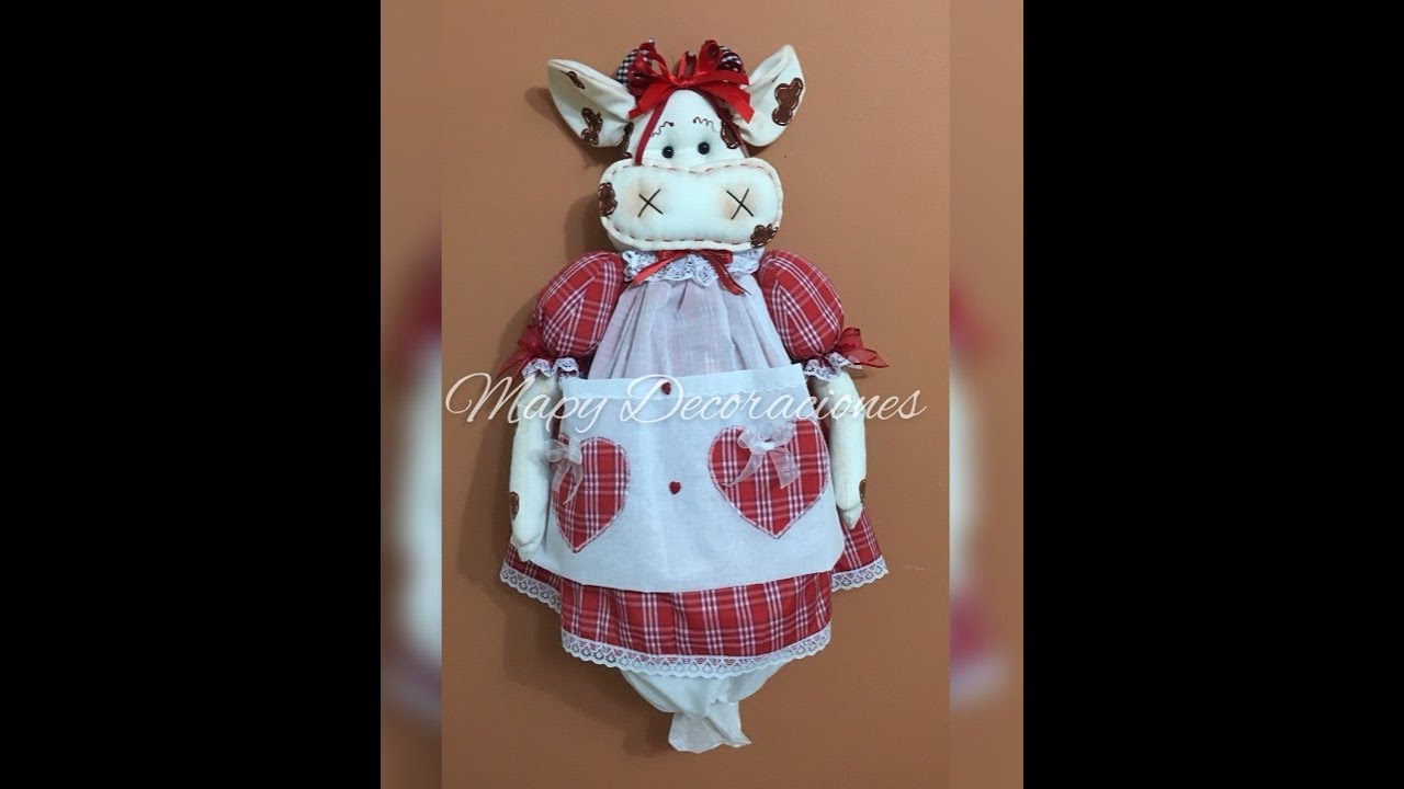 Vaca guarda bolsas , Cow to store bags