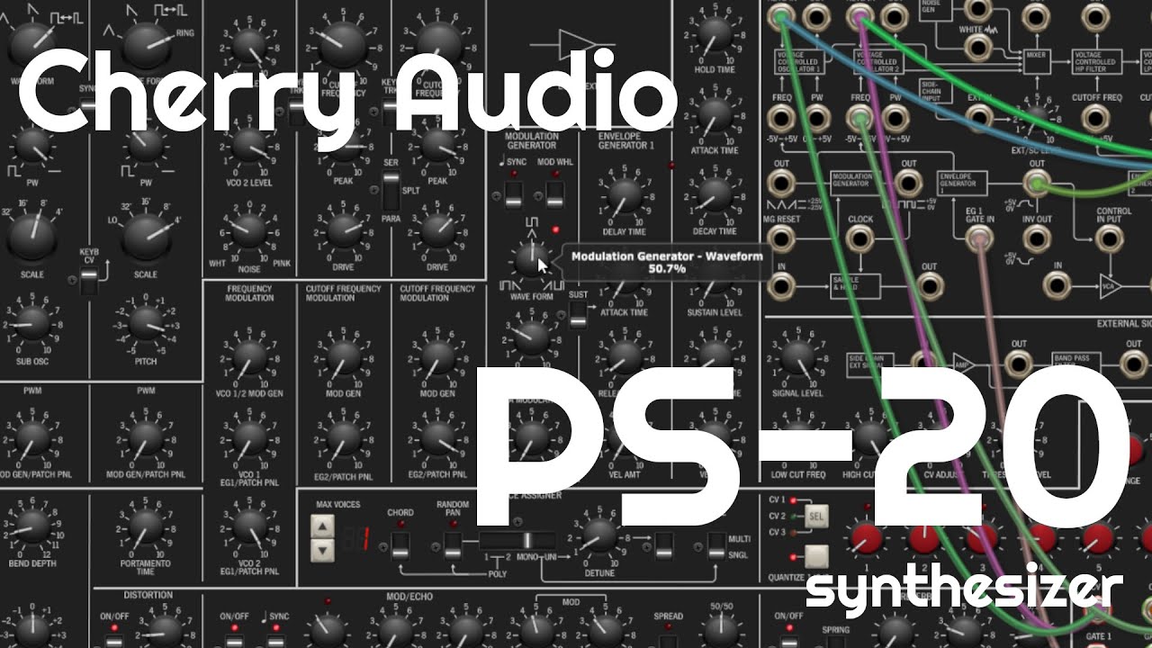 PS-20 Synthesizer by Cherry Audio (No Talking)