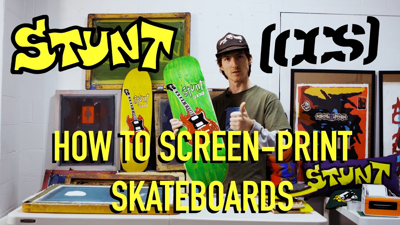HOW TO SCREEN-PRINT SKATEBOARDS! AT HOME! DIY TIPS AND TRICKS