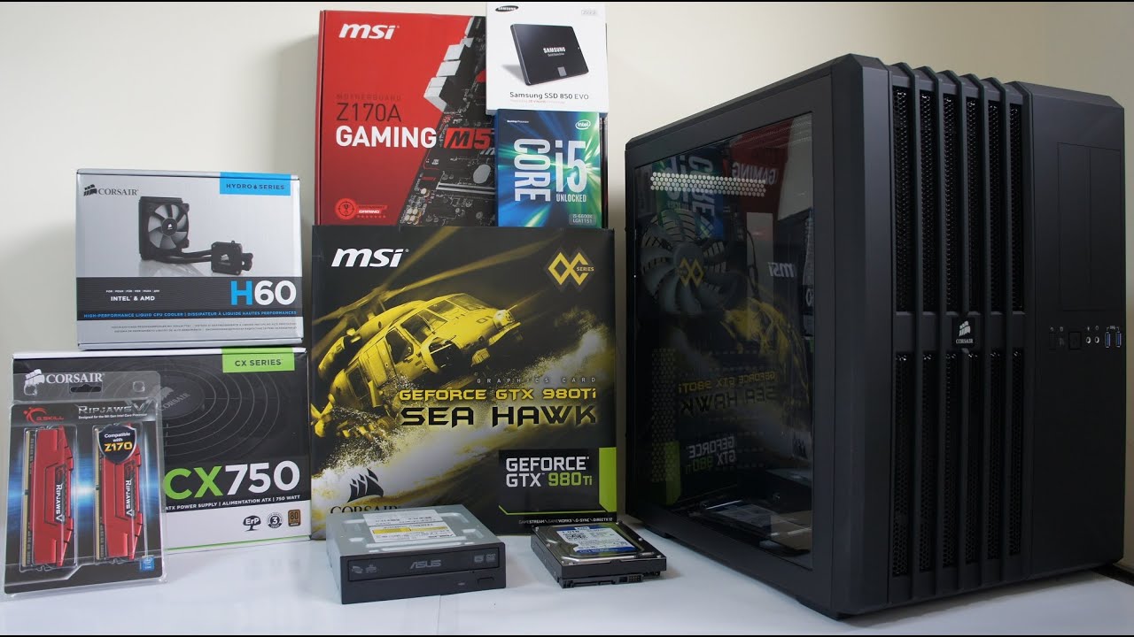 Intel i5 6600K & GTX 980 Ti Cube PC Build, Game test, benchmark and OC