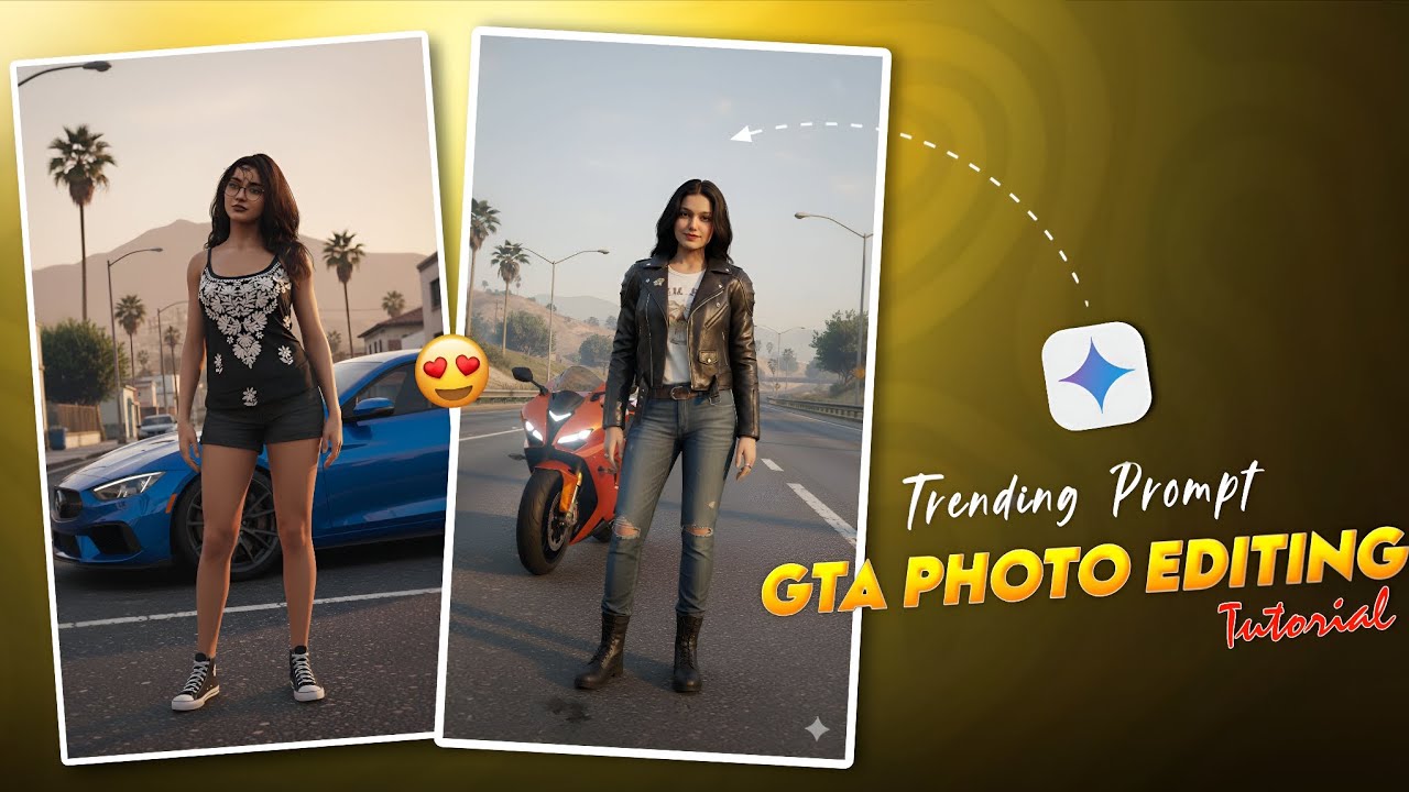 Instagram Par Viral GTA Photo Editing Kaise Kare 🔥 | One Click GTA Image Tutorial | Top 7 AI Prompts