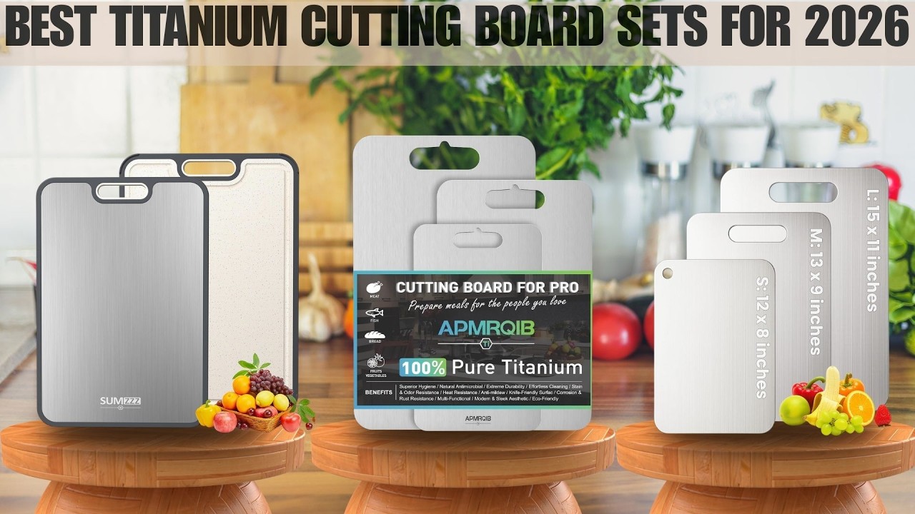 Top 5 Titanium Cutting Boards of 2026 TESTED! (Dishwasher Safe & Knife Friendly)