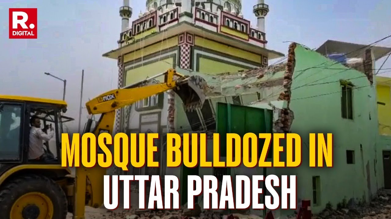 Bulldozer Demolishes Illegally Constructed Mosque & Marriage Hall | Sambhal | UP