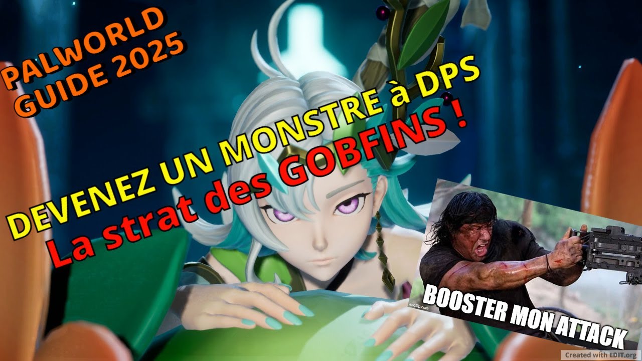 PALWORLD GUIDE 2025 : DEVENEZ UN MONSTRE A DPS ! LA STRAT DES GOBFINS !!