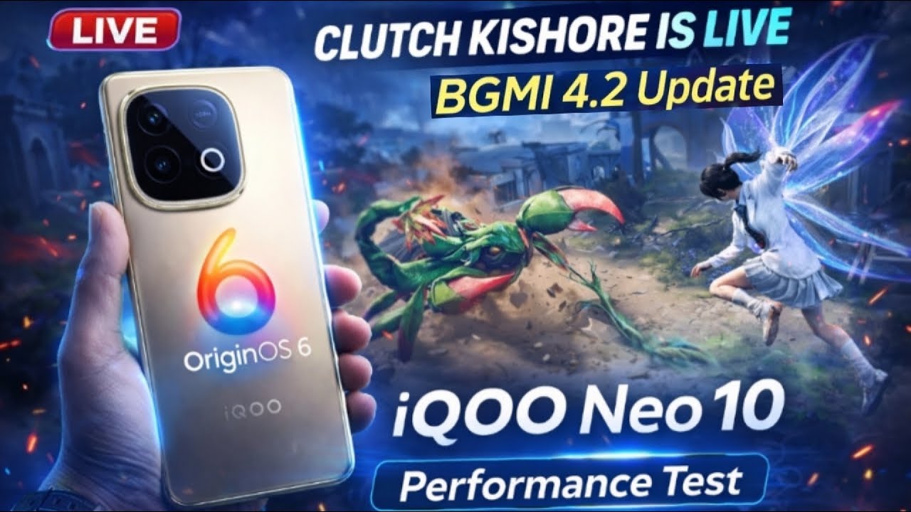 BGMI 4.2 UPDATE 🔥 | IQOO NEO 10 | 144 FPS