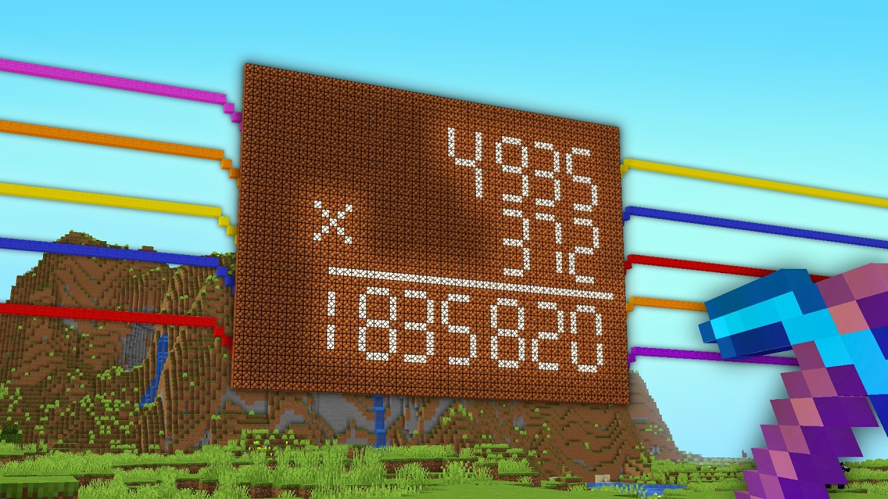ZBUDOWAŁEM DZIAŁAJĄCY KALKULATOR na SURVIVALU w MINECRAFT!