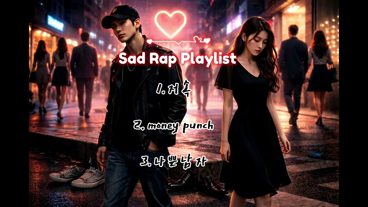 나쁜남자,슬픈사랑, 도시,광고 없이 듣는 감성 랩  #랩플레이리스트#감성랩#힙합플레이리스트#이별랩#랩노래추천#감성힙합#sadrap#hiphopplaylist#rapplaylist
