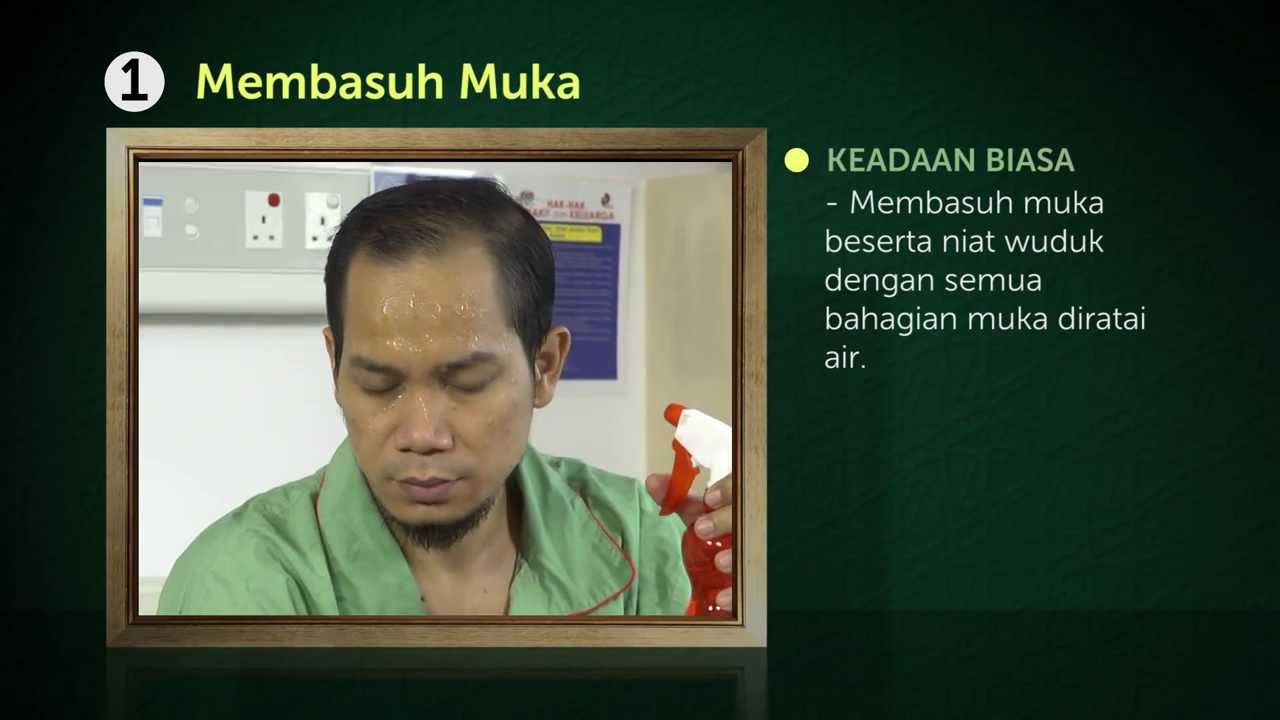 Panduan Solat Untuk Pesakit : Wuduk