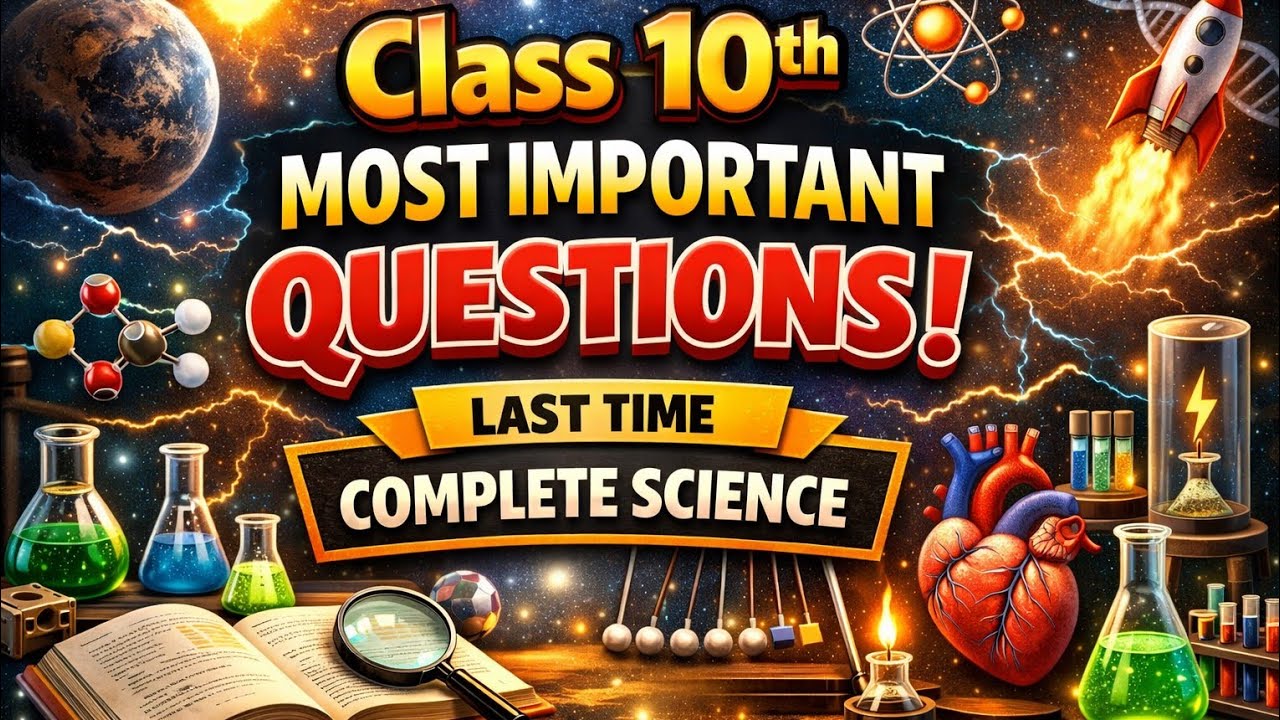Complete Science || class 10th UP Board और लास्ट टाइम रिवीजन ||