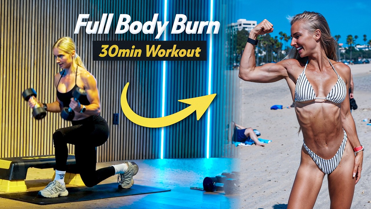 INTENSE 30 MIN FULL BODY DUMBBELLS (Total Body Shred)
