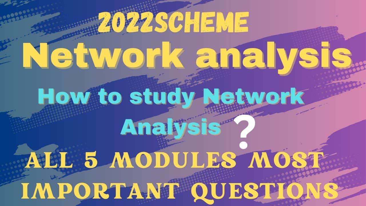#Networkanalyse | NA all 5 modules Important questions | #Networkanalysisimportantquestions