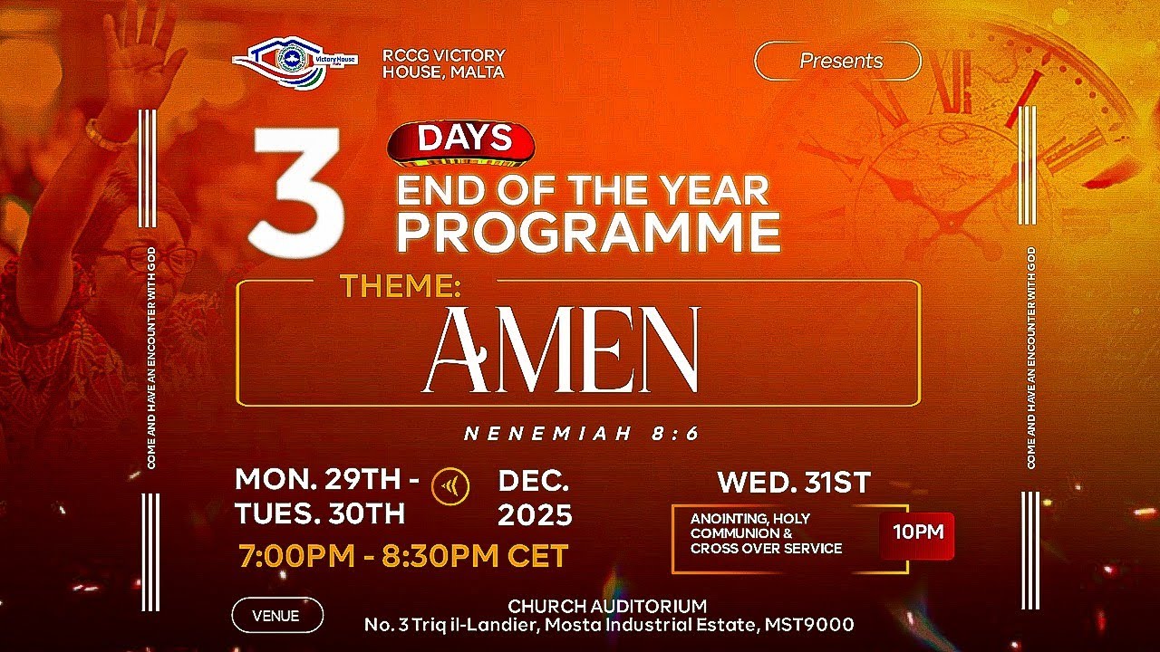 Special 3 Days End of Year Programme (Day 1)