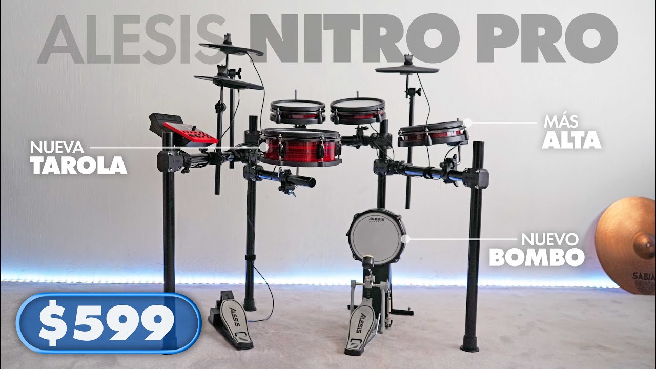 Esta es la bater&iacute;a ALESIS m&aacute;s poderosa para principiantes - Alesis Nitro Pro
