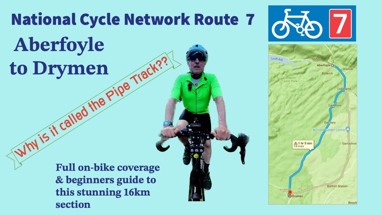 Why do they call it the Pipe Track?? Cycle route NCR7 Aberfoyle to Drymen