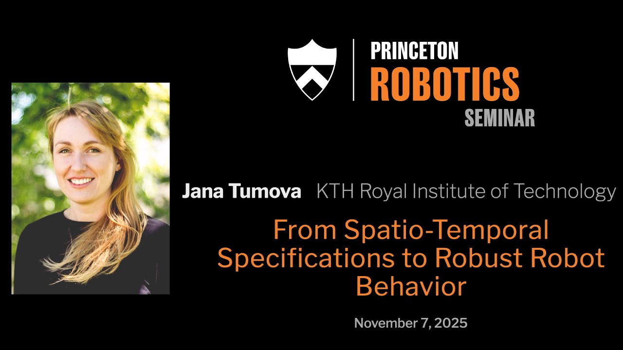 Princeton Robotics Seminar - Jana Tumova