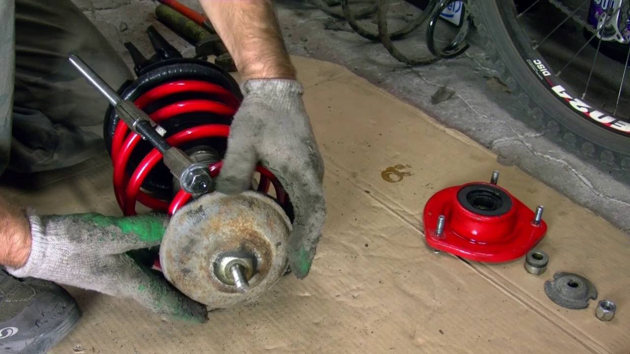 Fiat Seicento 1.1 - mały tuning - wymiana przednich amortyzatorów i sprężyn