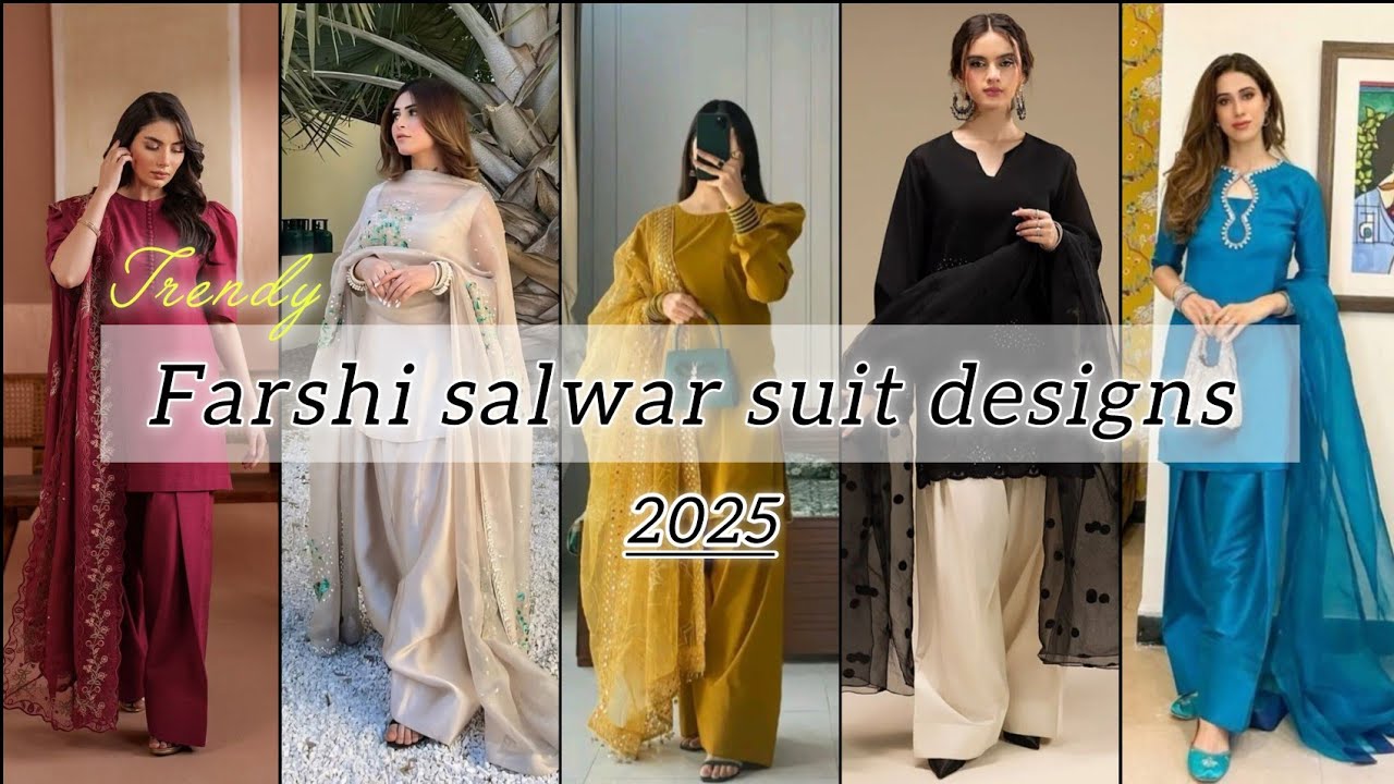 ✨Latest farshi salwar suit designs // new trending farshi salwar dress design #farshisalwarsuit 