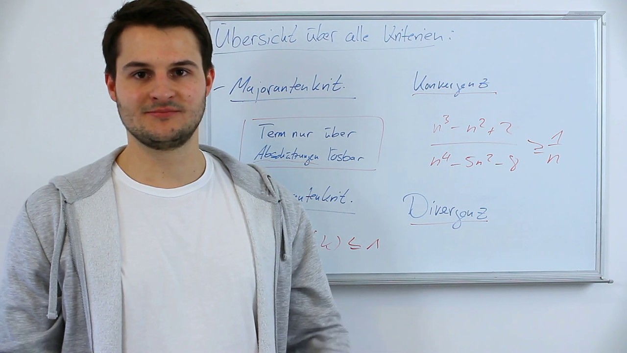 Übersicht über ALLE Konvergenzkriterien bei Reihen und deren Verwendung!
