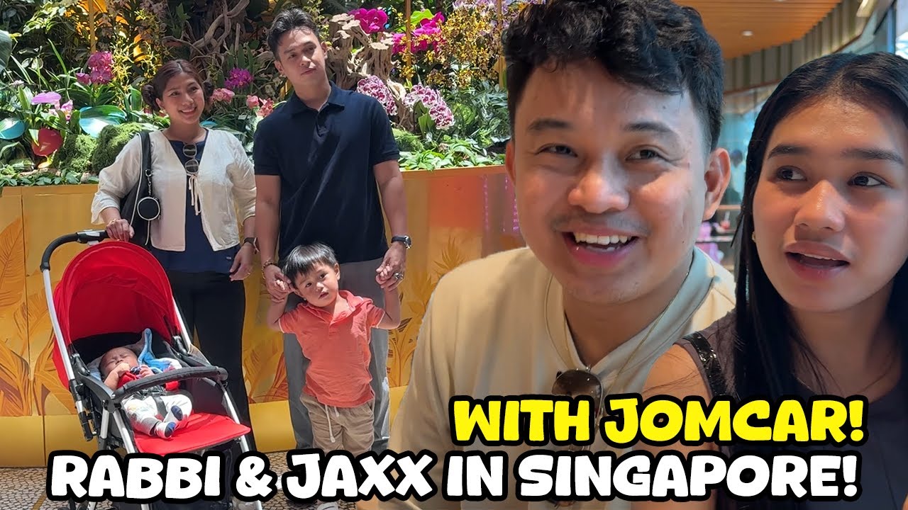 BEHAVE SI JAXXON SA FLIGHT! RABBI, SOBRANG NAG-ENJOY SA SINGAPORE KASAMA JOMCAR! | Jacq Tapia