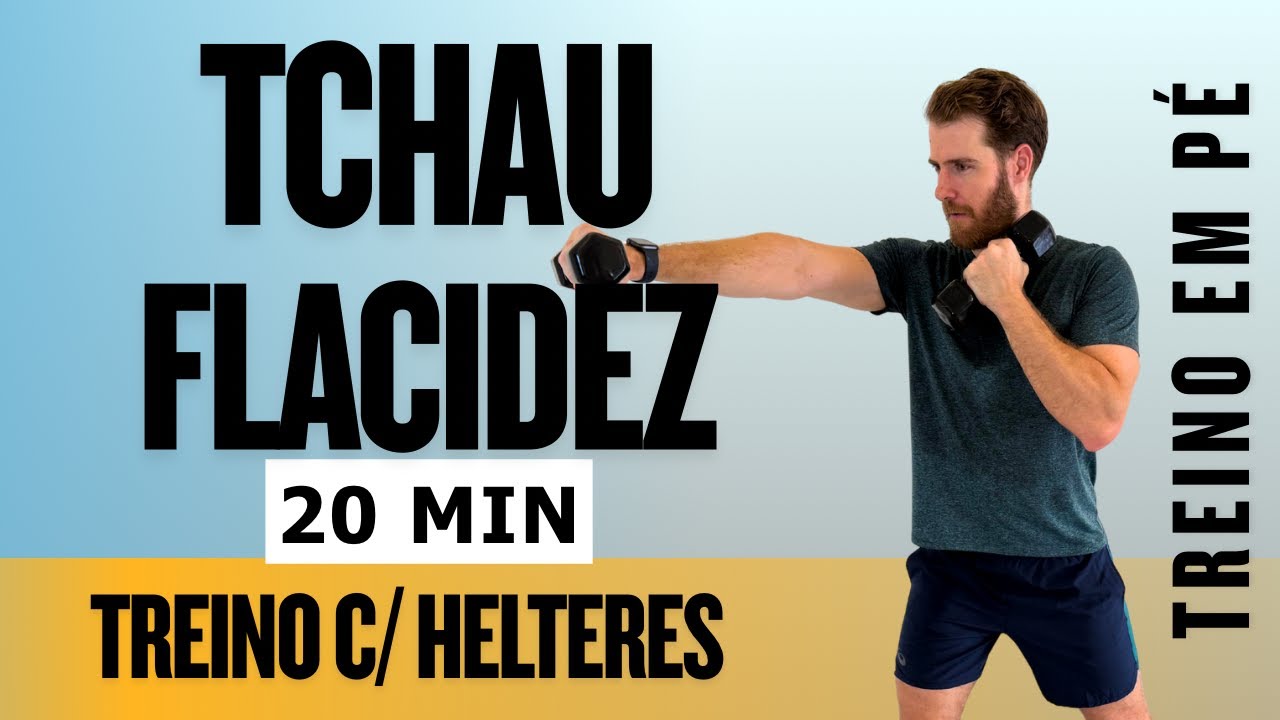 TREINO TODO EM PÉ PRA ACABAR COM A FLECIDEZ - HIIT COM HALTERES, EM CASA, SEM REPETIÇÕES
