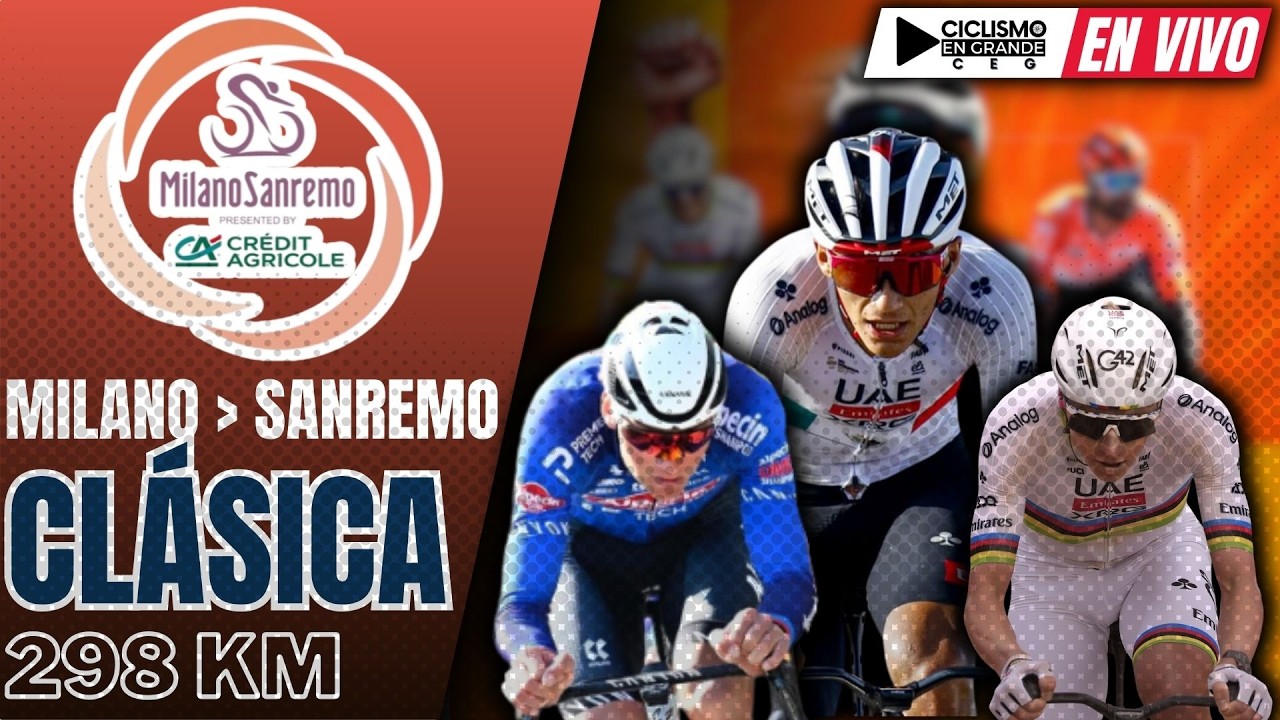 🔴(EN VIVO) 🚵&zwj;♂️🔴​ MILANO-SANREMO 🔴​ MONUMENTO 🚵&zwj;♂️ 298 KM / MILANO - SANREMO