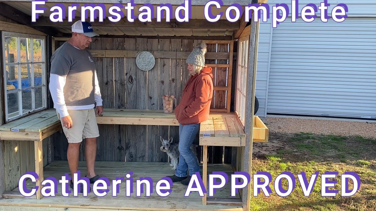 Farmstand Completed and Catherine Approved. @G&G Farms #farm