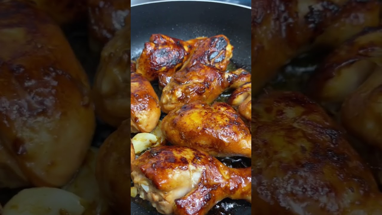 This honey garlic chicken is a staple in my home. I make it once weekly #shorts