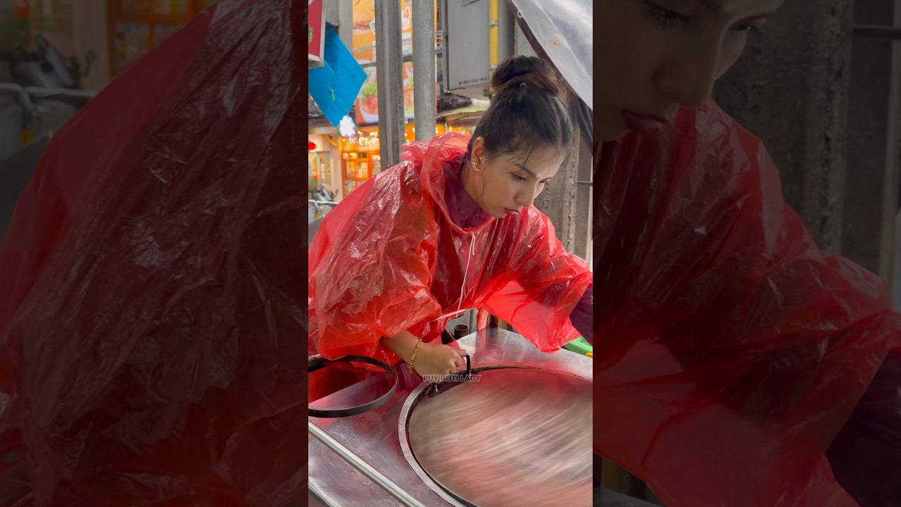 Open a roti shop on a rainy day - Thai Street Food #shorts