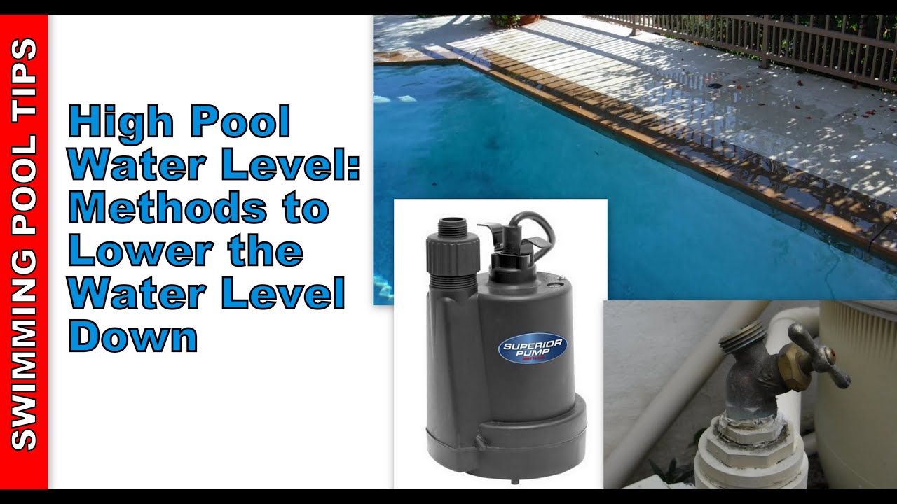 Draining Down Your Swimming Pool After Heavy Rain