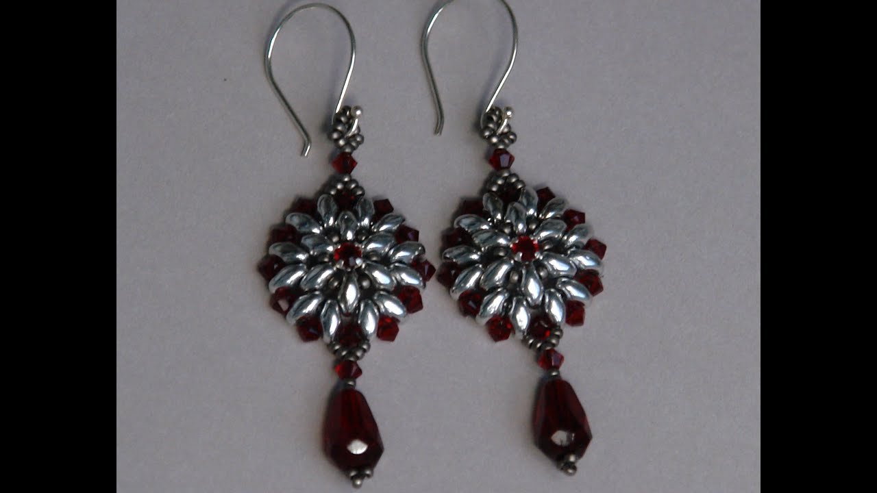 Sidonia's handmade jewelry - Superduo Victorian Earrings tutorial