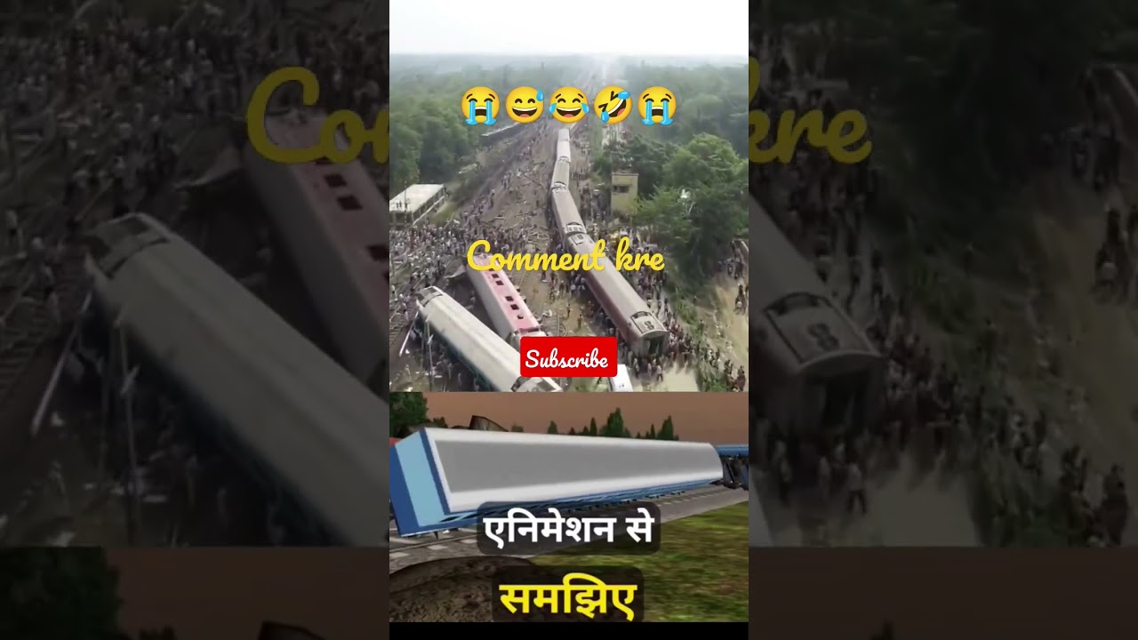 Orissa train accident video | Orissa accident train animation video #shorts