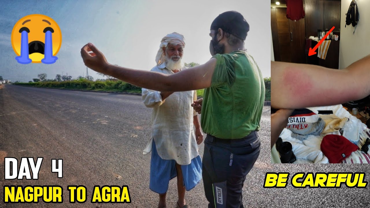 Day 4 -Something Bad Happened To Me 😭 | Nagpur To AGRA | 900 Kms Ride | LADAKH RIDE 2021