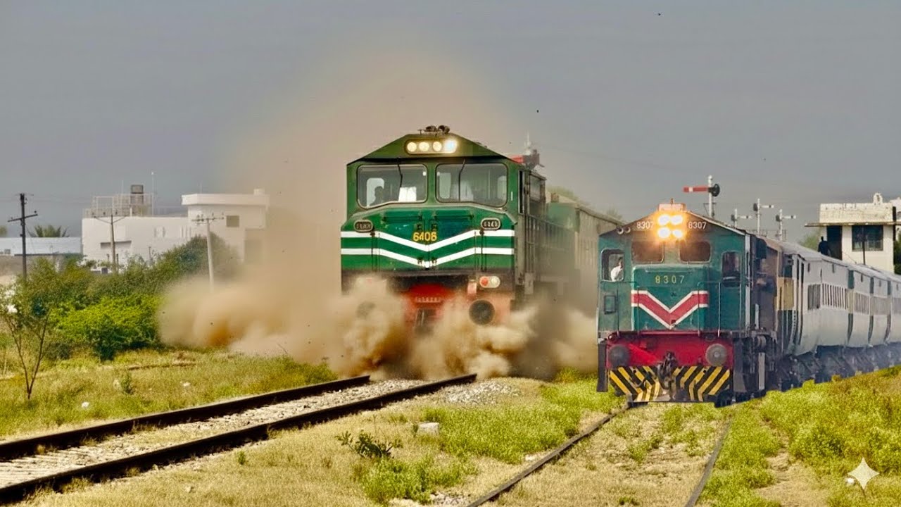 Pakistan’s Fastest Trains Caught on Camera | Non-Stop High-Speed Train Action!