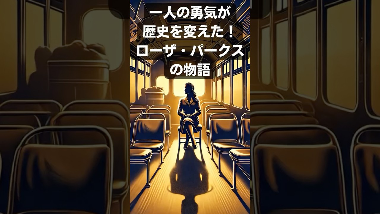 一人の勇気が歴史を変えた！ローザ・パークスの物語　#ローザパークス #公民権運動 #自由と平等 #歴史を変えた人 #人権 #勇気 #社会の変化 #学び #教育系動画 #豆知識